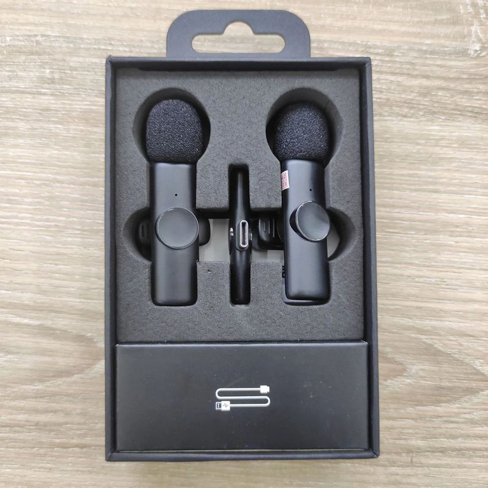 K11 2-in-1 Wireless Mic for iPhone/Android