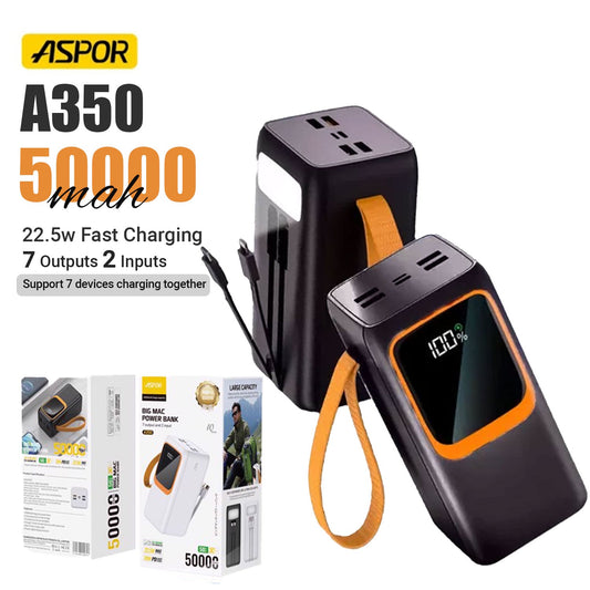 ASPOR A350 22.5W 50000MAH FAST CHARGING TYPE-C MIC