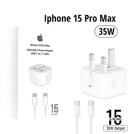 IPHONE 15 PRO MAX 3 PIN (UK PIN) 35W USB-C POWER A