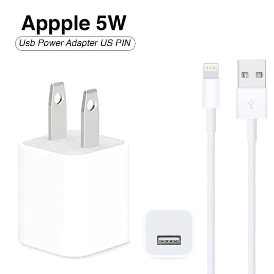 Iphone Usb 5W Power Adaptor US Pin With Lightning